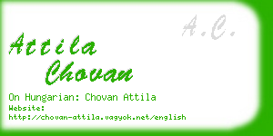 attila chovan business card